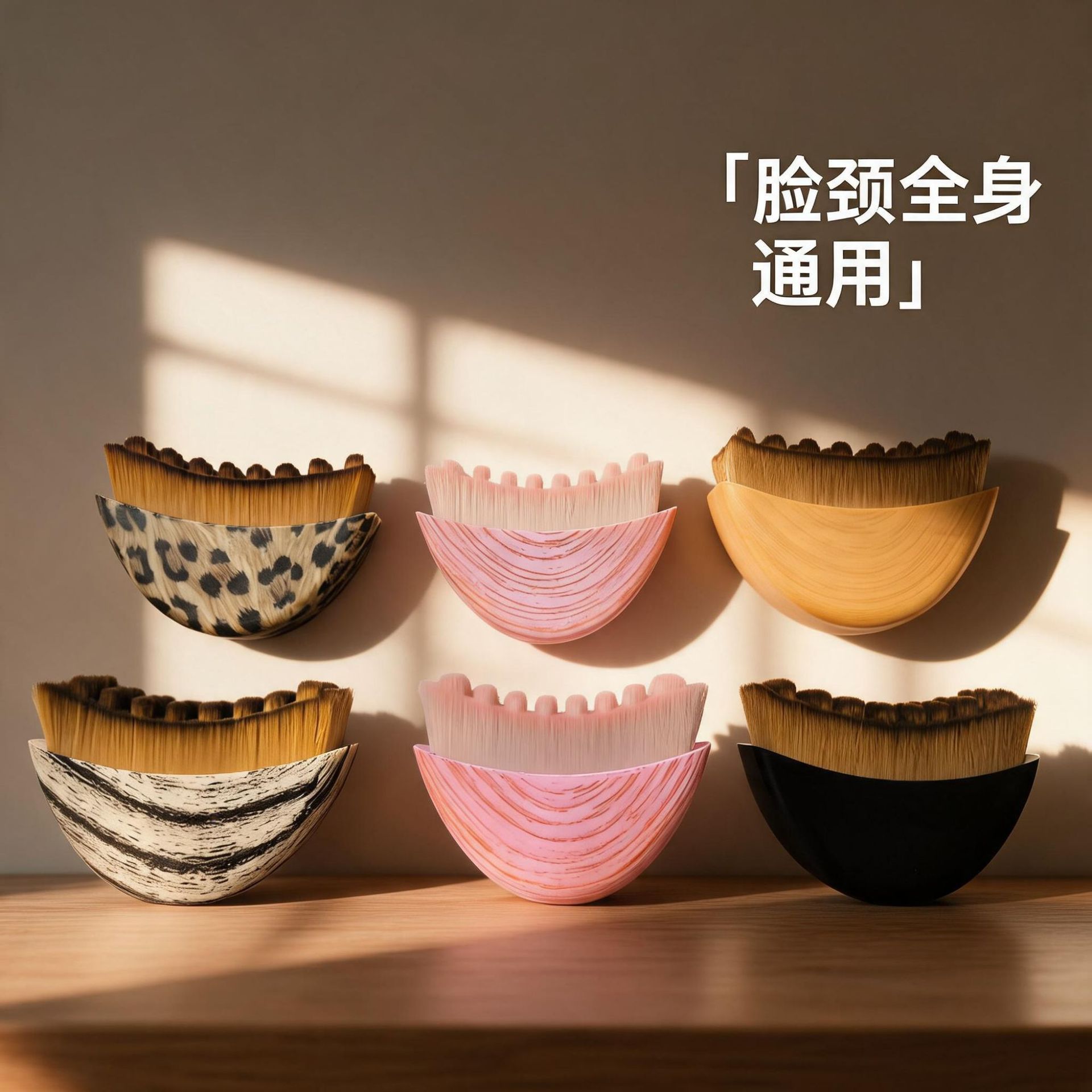 Customized New Contour Brush Lymphatic Contour Face Brush Massage Brush for Facial Lymphatic Massage
