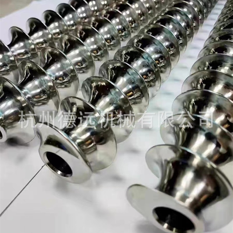 厂家直销食品级304不锈钢送料螺杆双螺旋输送杆出料搅拌螺旋杆