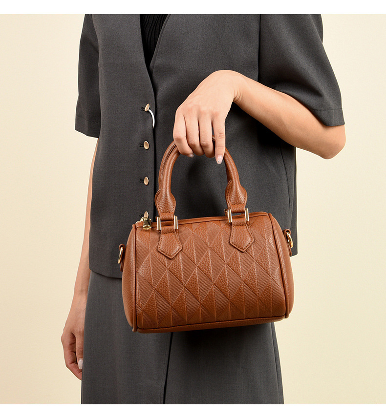 Women's bag fashion Boston pillow bag trendy all-match high-grade shoulder messenger bag_voghion.com