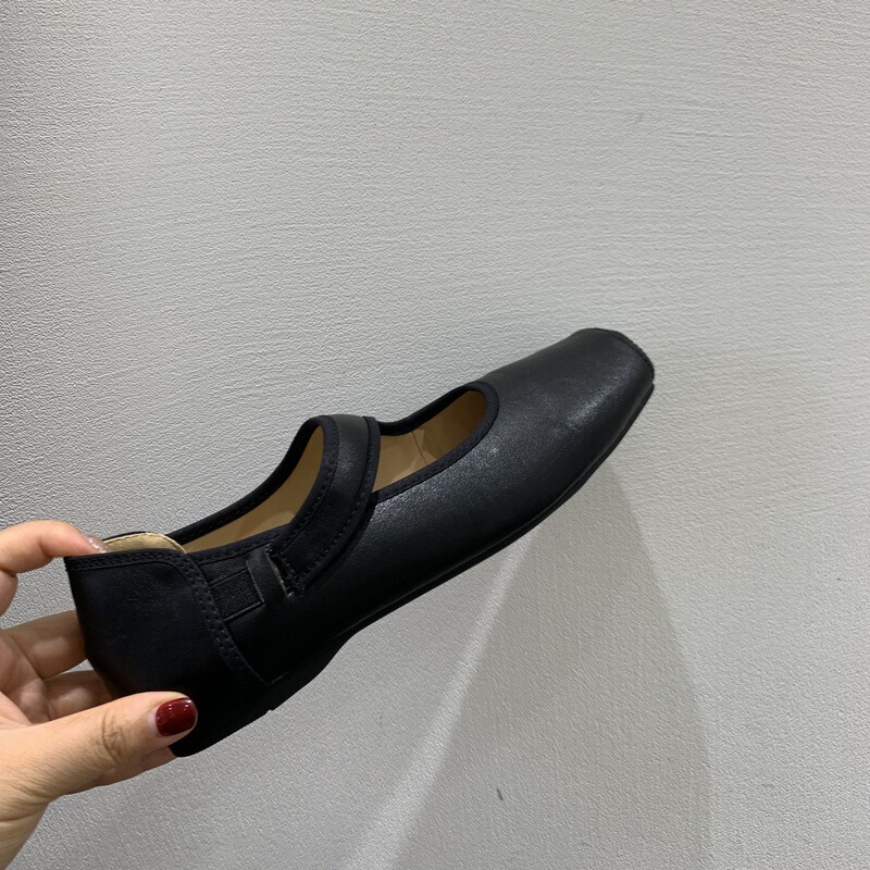 内增高鞋子法式小红鞋方头浅口玛丽珍鞋女鞋早秋小众设计芭蕾单鞋|undefined