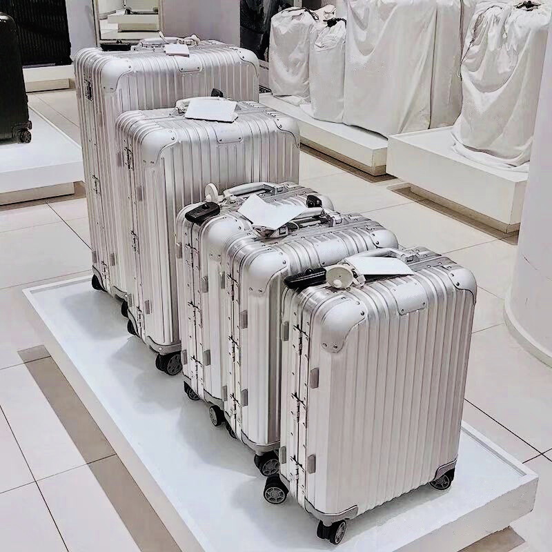 German all-aluminum magnesium alloy luggage case 20 inch boarding trolley case for men and women metal luggage business luggage gift German all-aluminum magnesium alloy luggage case 20 inch boarding trolley case for men and women metal luggage business luggage gift