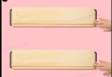 Customized Solid Wood Foldableing Wall-Mounted Shoe Rack Can Be Self-Adjusted to Retract and Stretch Amazon Shoe Rack