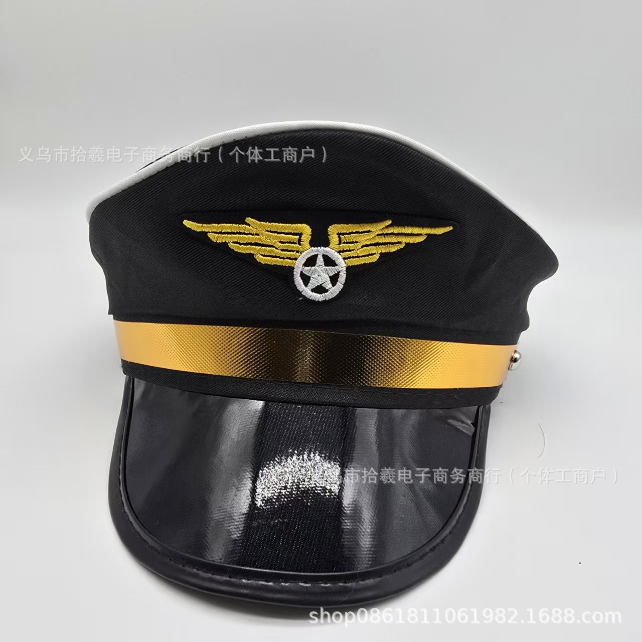 Gorro de Capitán de Piloto de Poliéster para Halloween y Disfraces image 8