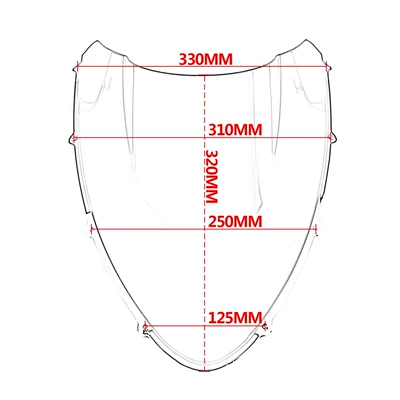 Motorcycle front windshield | wind shield