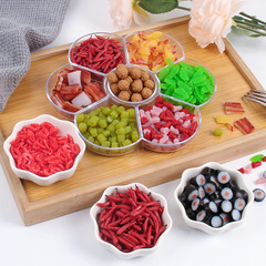 PVCシミュレーションミニ野菜ネギ輪魚板キノコキャビアミニチュア食品アクセサリーdiy3g袋入り小食材