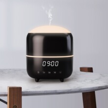 蓝牙音箱香薰机多功能加湿器时钟家用办公氛围灯增湿器跨境专供