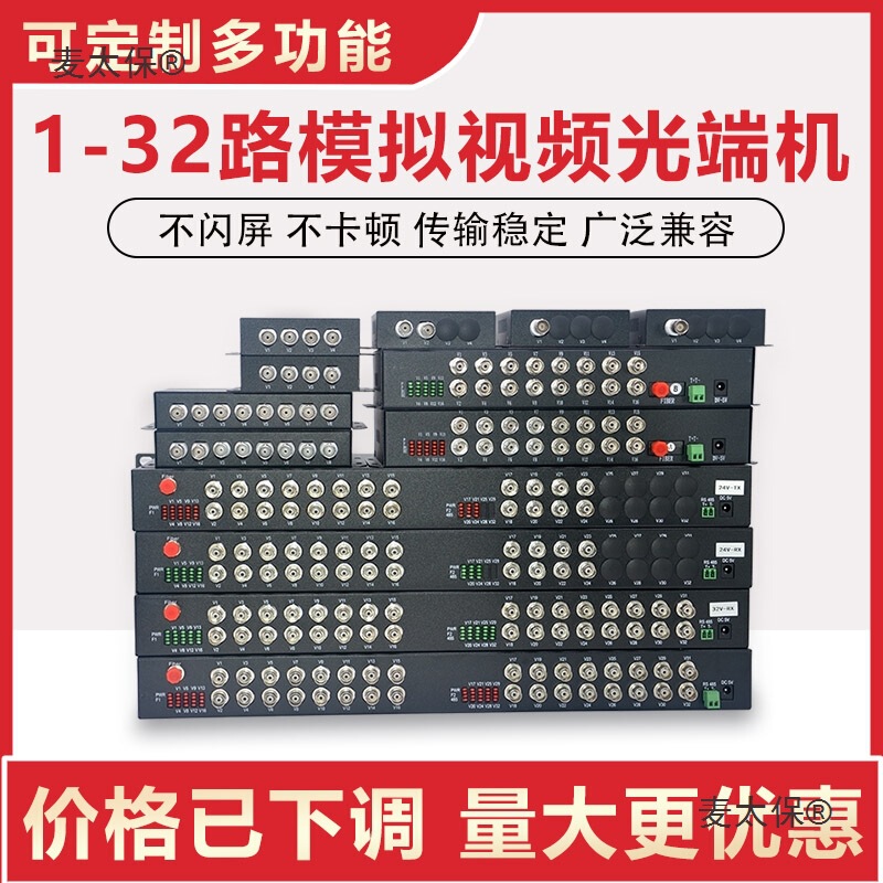 1-Channel 2-Channel 4-Channel 8-Channel 16-Channel Bnc Digital Analog Video Optical Transceiver to Fiber Optic Transceiver Extension Metabo