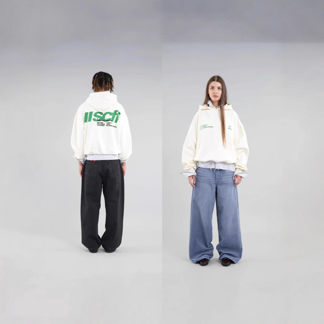 Sudadera de Algodón con Capucha y Diseño de Letras, Corte Holgado | Uso Casual Diario