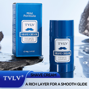 Tvlv Cross-Border English Version Is Specially Designed for Refreshing and Purifying Shaving Cream, Which Is Smooth, Comfortable and Does Not Hurt the Skin. Two-In-One Shaving and Cleansing Cream