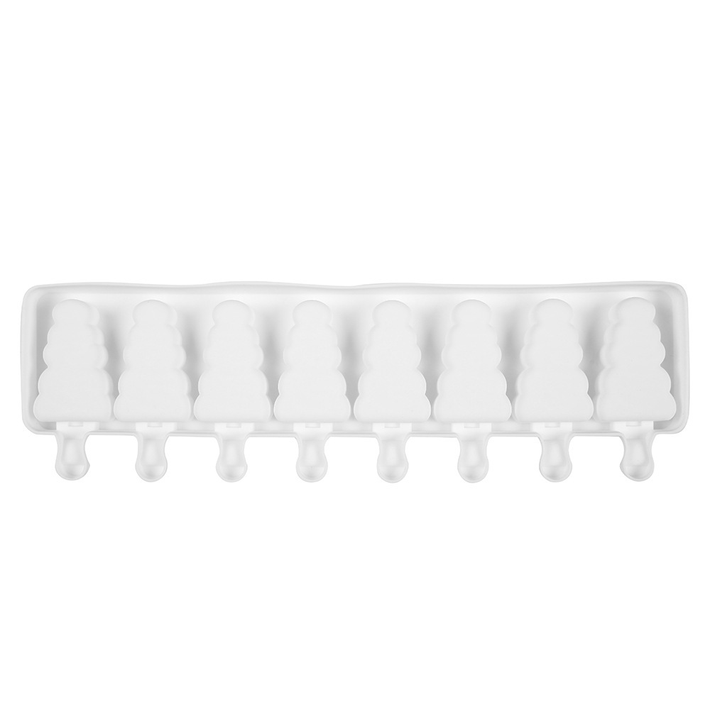 8 árbol de Navidad helado 35 molde de silicona pastel helado pudín molde de postre jabón utensilios