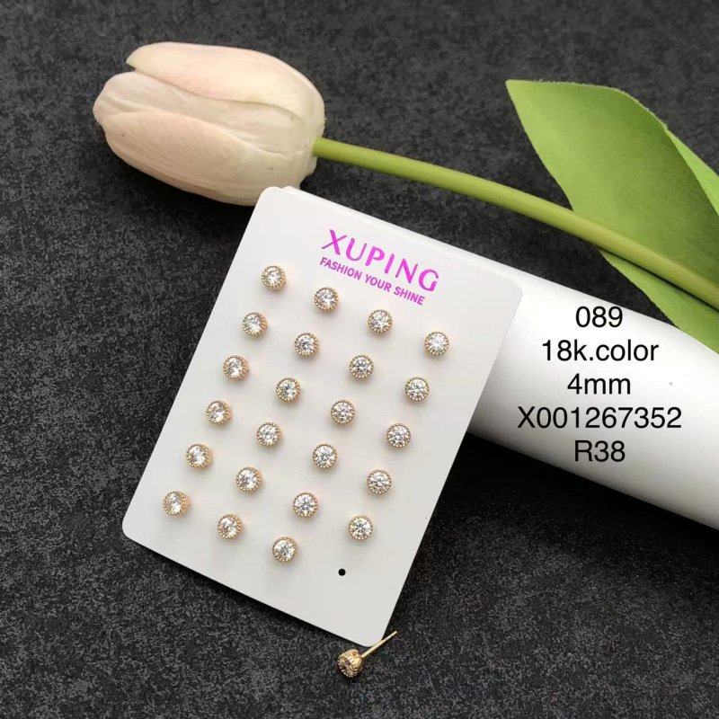 Xuping joyería transfronteriza venta caliente aleación auriculares lujo ligero de alto nivel nicho moda personalidad temperamento pendientes al por mayor mujeres