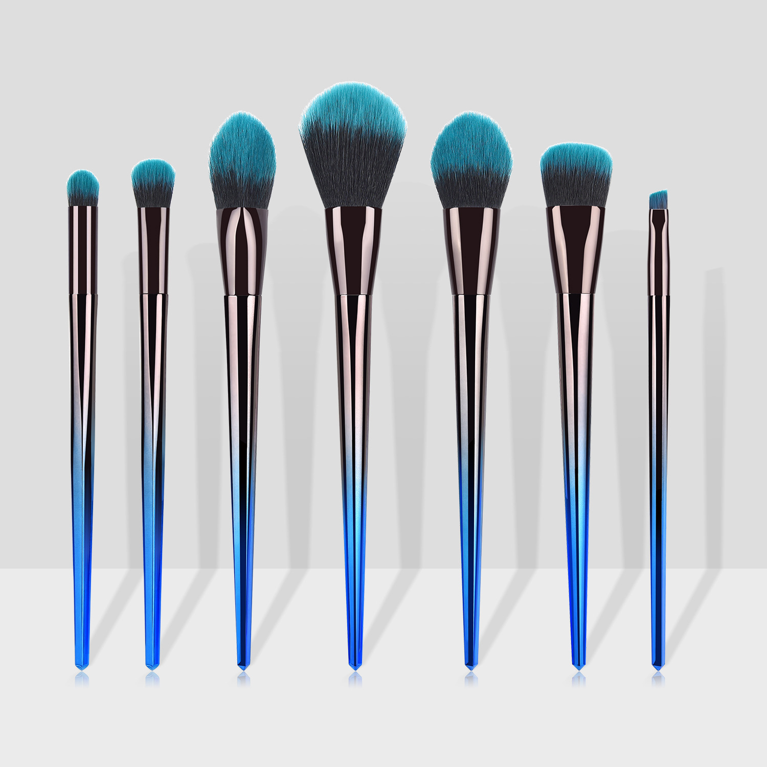 Simple Style Artificial Fiber Wooden Handle Plastic Handle Makeup Brushes 1 Set display picture 5