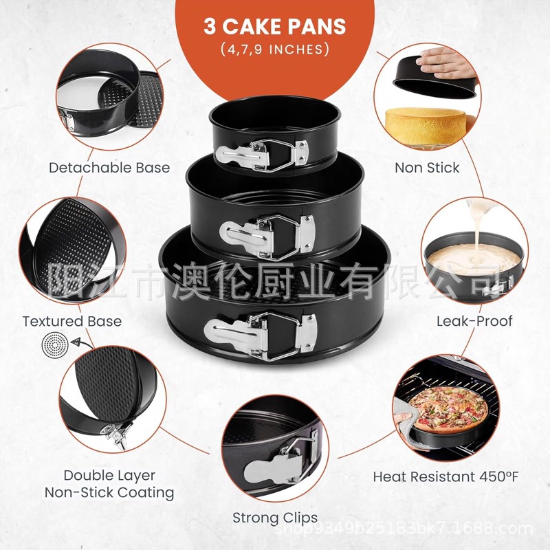 Juego de Moldes para Hornear de 100 Piezas Acero al Carbono Fondo Desmontable para Repostería