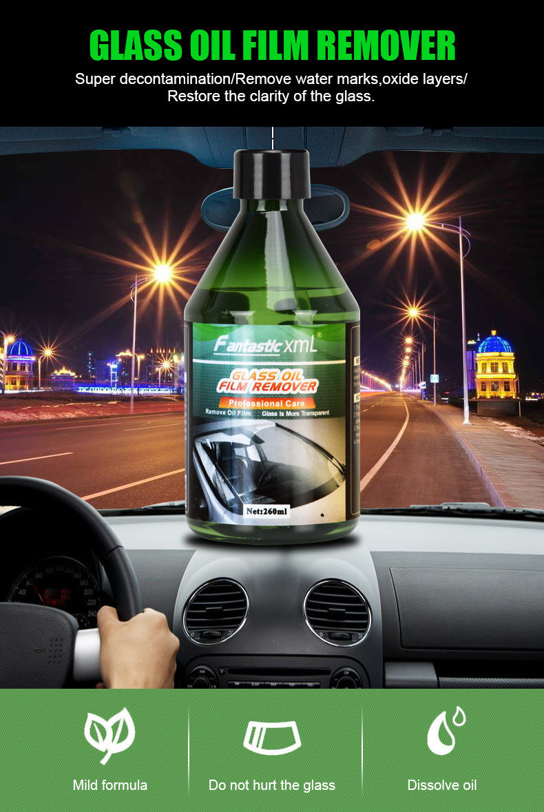 Oil film cream cleaning agent oil film cleaning agent car window windshield oil film remover car foreign trade English