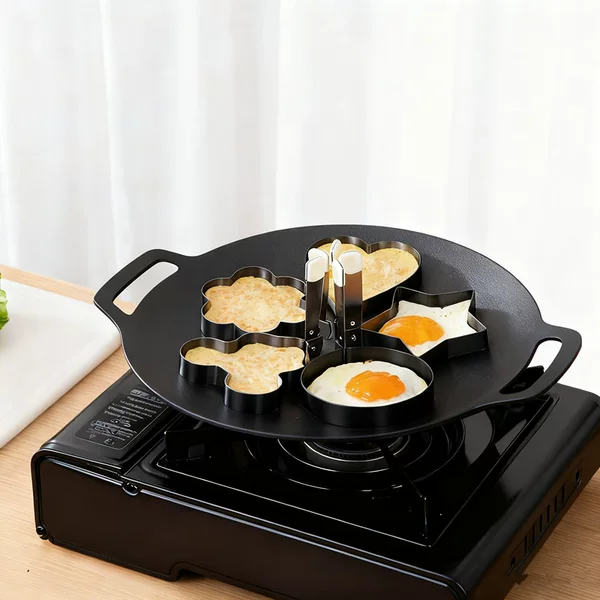 304 Stainless Steel Omelette Mold Heart-Shaped Omelette Model Artifact Poached Egg Kitchen Creative Omelette Maker