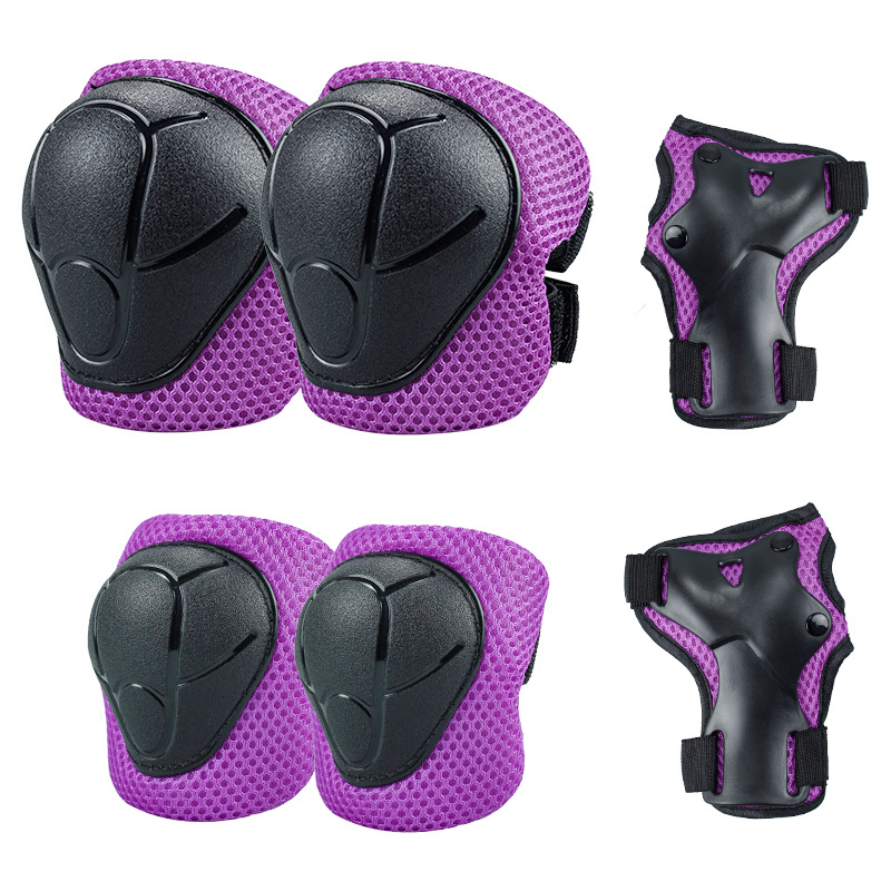 AIDY fuente fábrica de patinaje sobre ruedas para niños equipo de protección equilibrio scooter de coche patinaje deportivo equipo de protección mina traje de seis piezas