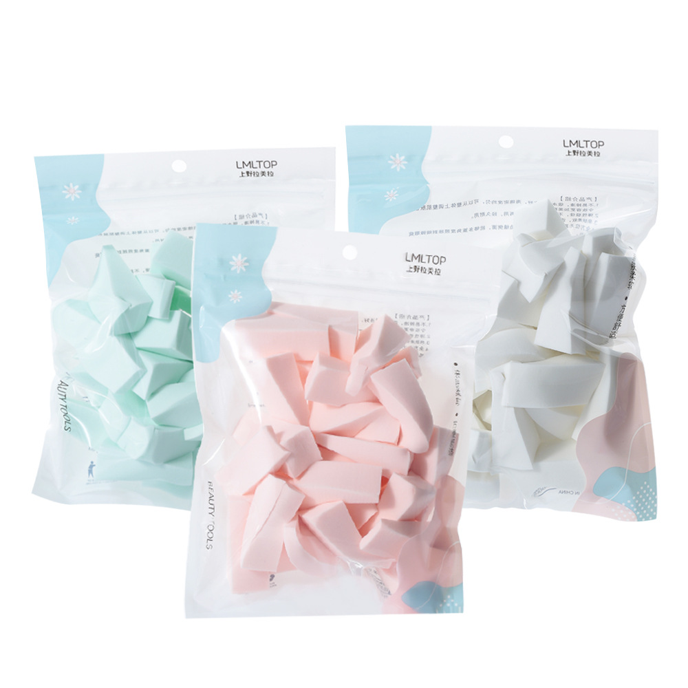 LMLTOP 30 piezas en polvo trapezoidal, polvo de bloque de maquillaje especial para maquillaje de la sala de fotos de dos usos.