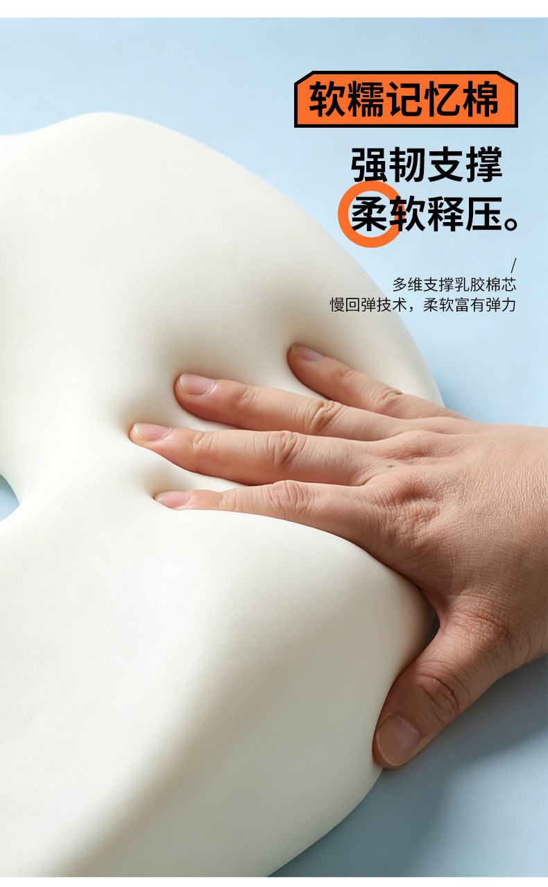 Lumbar support cushion for car, office lumbar support for long-term sitting, memory foam backrest cushion, butterfly wing lumbar support