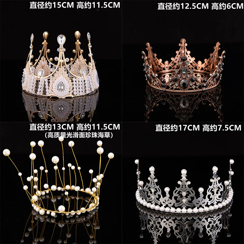 Фабричная оптовая продажа торт Crown Queen Birthday Bakery Выпеченная жемчужная мандариновая корона Корона украшение торта