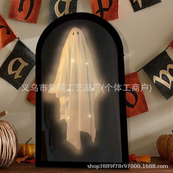 Новинка на Хэллоуин, зеркало с призраком, новинка на Хэллоуин, зеркало с призраком, голографический костюм с зеркалом с призраком