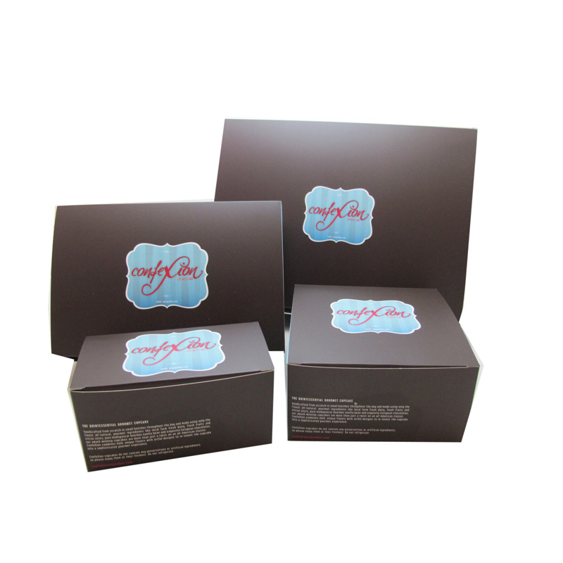 【厂家印刷】紫色纸杯蛋糕盒 杯子蛋糕盒