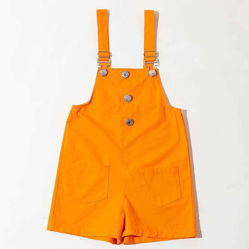 769 오렌지 서스펜더 스커트