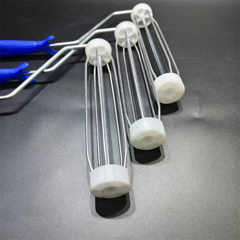 Barril de pintura de látex, mango de cepillo, barril de pintura de 9 pulgadas, soporte de cepillo de comercio exterior, cuatro cables