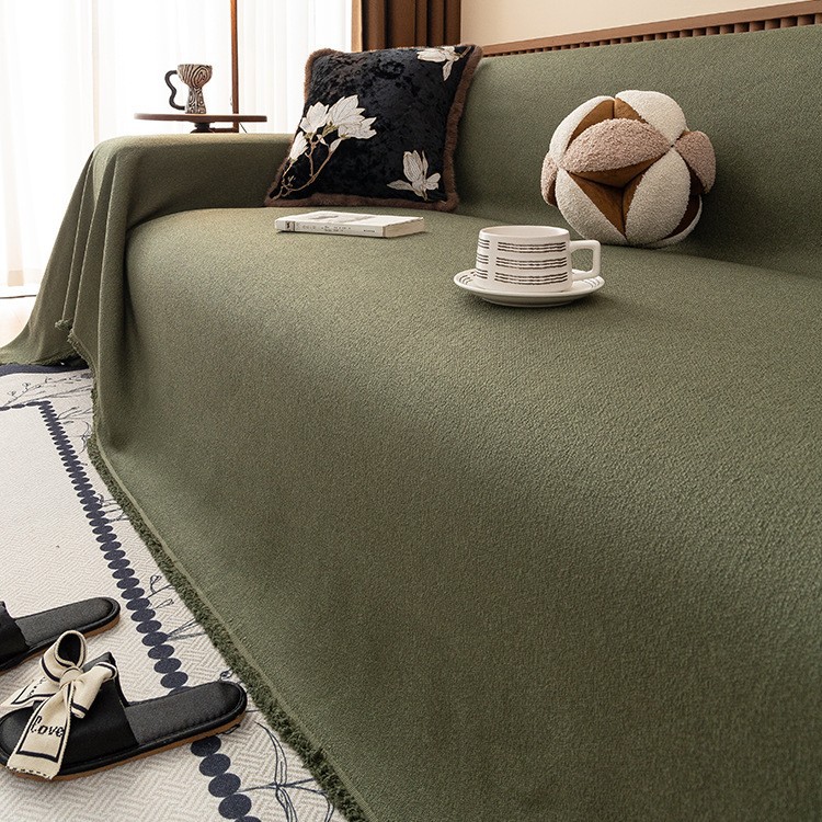 Sofá cubierta 2024 popular nueva toalla de sofá cuatro estaciones general cubierta de sofá tela de cubierta única manta sofá cojín