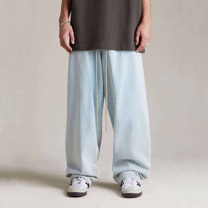 FOG мульти-линейные брюки ESSENTIALS HH High Street, американские свободные повседневные джинсовые прямые универсальные брюки для мужчин и женщин, модные