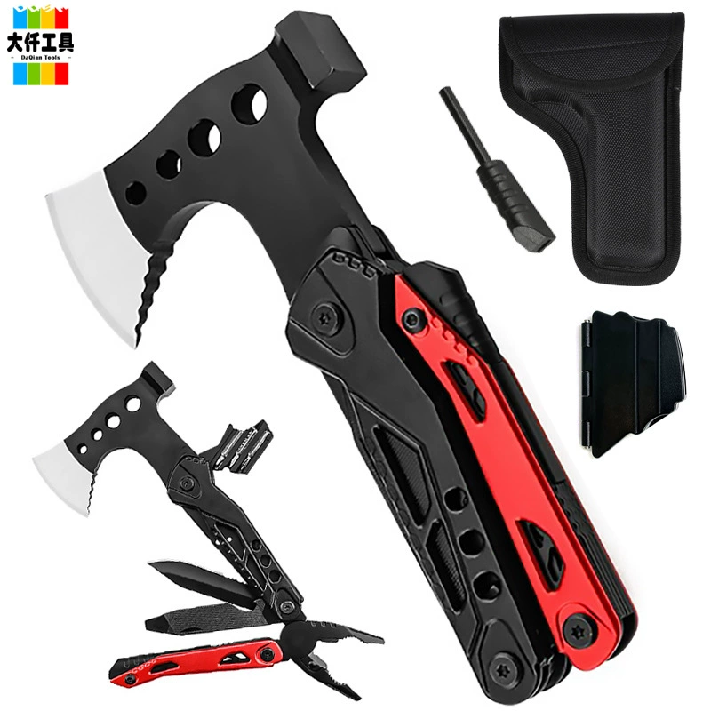 Инструменты для кемпинга открытый многоцелевой топор кемпинг альпинистский топор молоток комбинированный портативный складной многофункциональный плоскогубцы