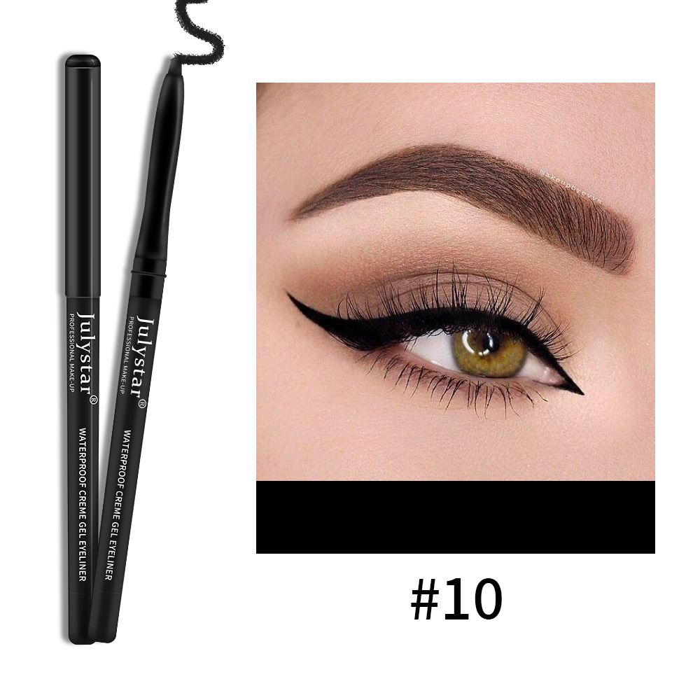 Julystar durable color gel waterproof and not easy to smudge white eyeliner pen_voghion.com