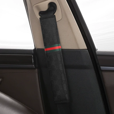 Seat belt shoulder pad: extended anti-dirty safety belt cover