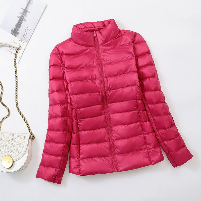 Зимняя прямая мода с воротником, легкое теплое пальто, дамы могут открыть трансграничный пуховик, короткий трендовый топ