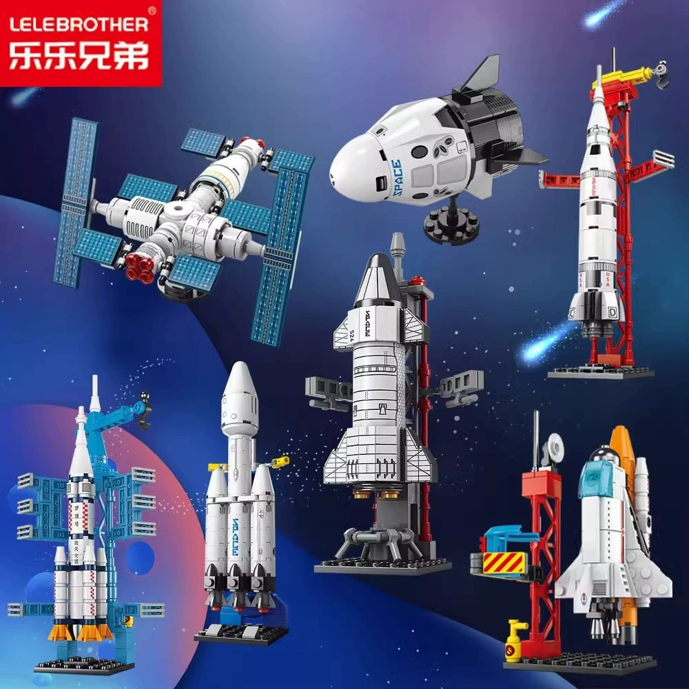 Lego, Chinese aerospace airplane, rocket, constructor, toy