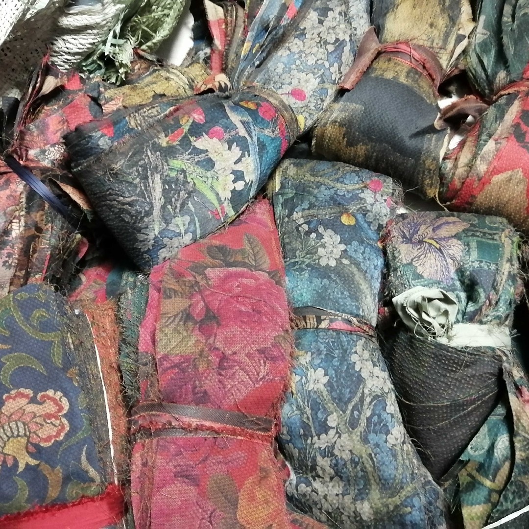 桑蚕丝真丝香云纱称斤刀口布拼接用布真丝面料不能拼衣服碎小