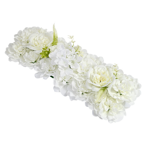New wedding simulation floor flower arrangement silk flower decoration fake flower arrangement hotel flower wall road guide wedding arch floral art