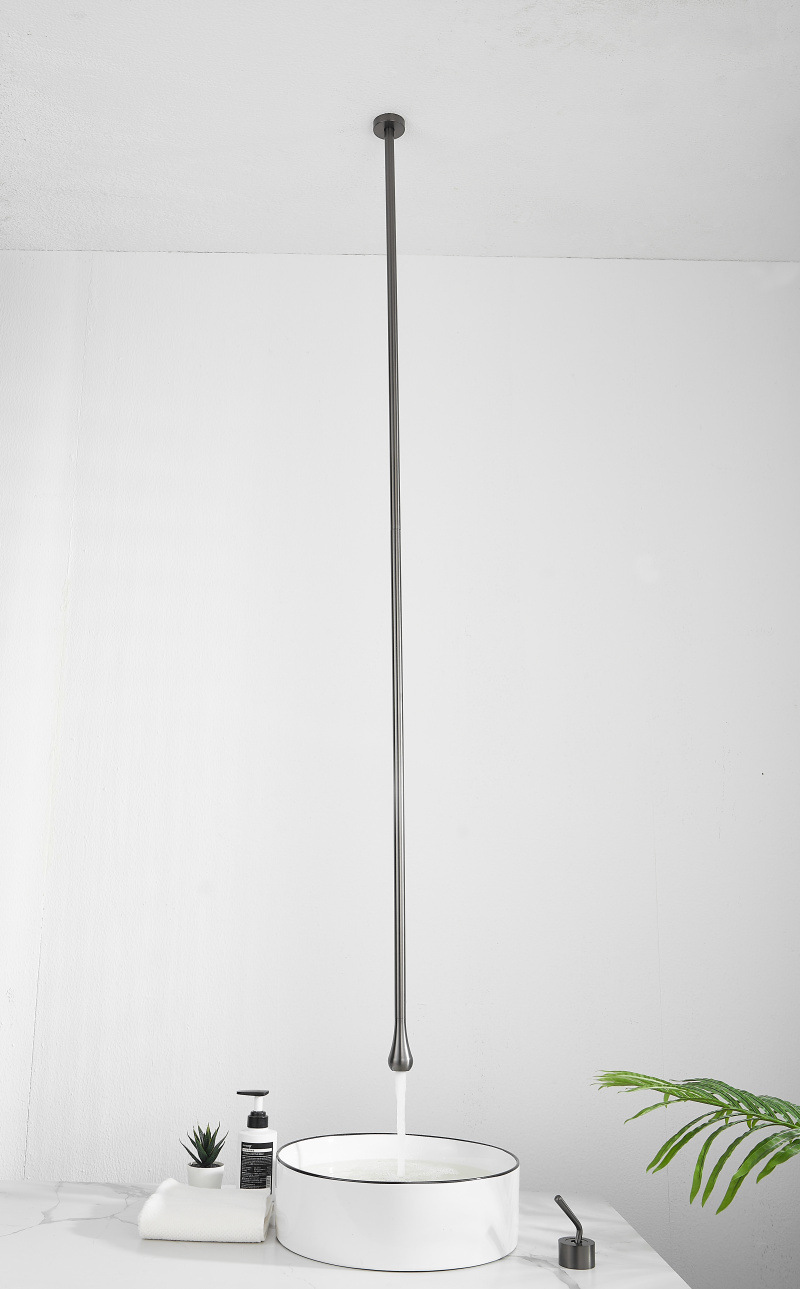 The length of the hanger can be changed to a wall-mounted concealed ceiling water drop faucet creative art hanger with a single-hole countertop control for cooling and heating full figure