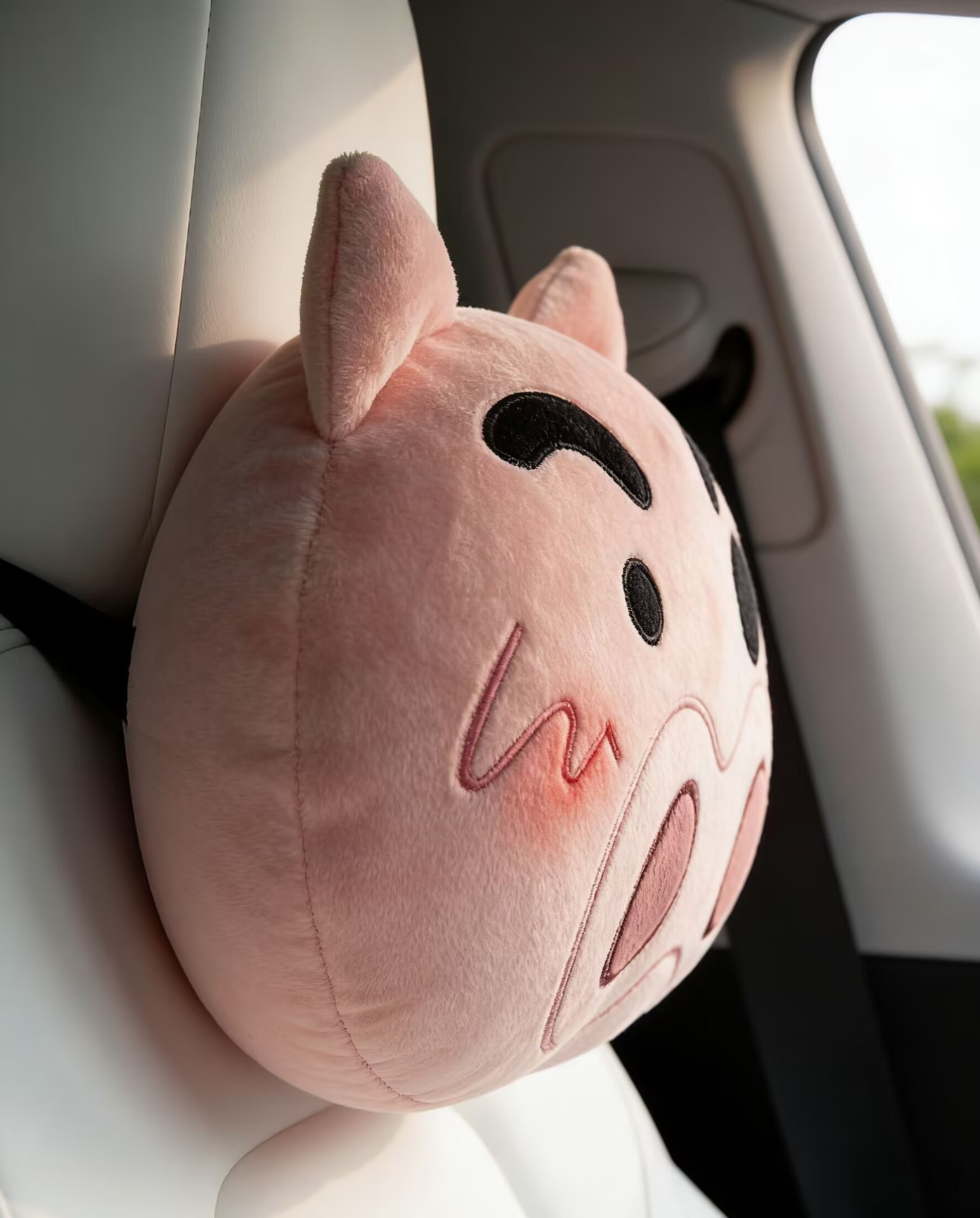 Cartoon New Style Piggy Doll Car Headrest Interior Decoration Neck Pillow Sunny Day Piggy Headrest Interior Decoration Sunny Day Piggy