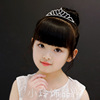 Children's headband for princess, hair accessory, shiny hairgrip, crown, for performances