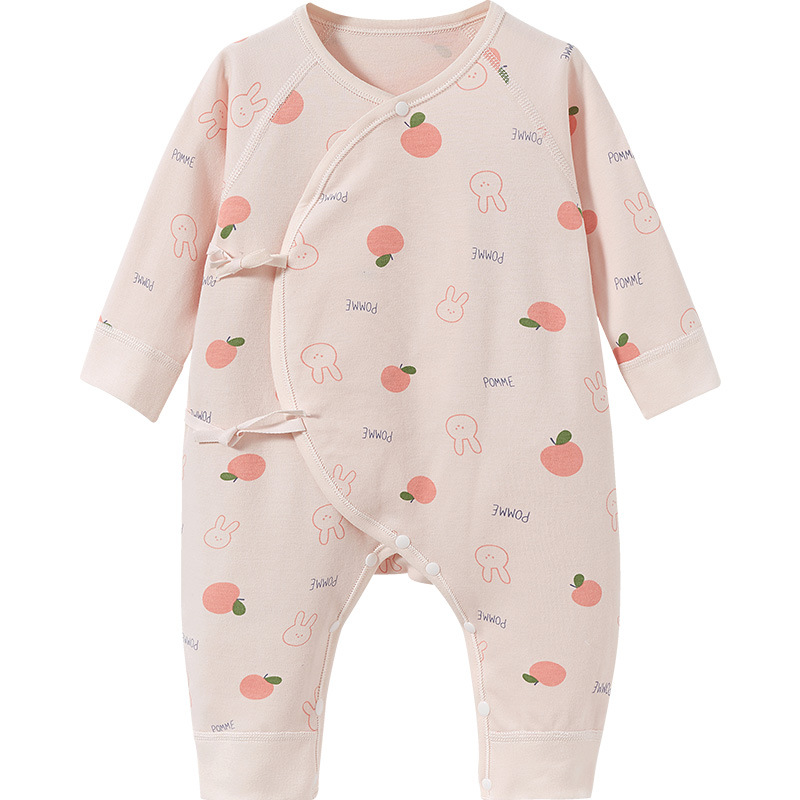 Bebé recién nacido Ropa de primavera, otoño e invierno temprano nacido puro algodón de fondo caliente hombres y mujeres monje mameluco traje bebé mono