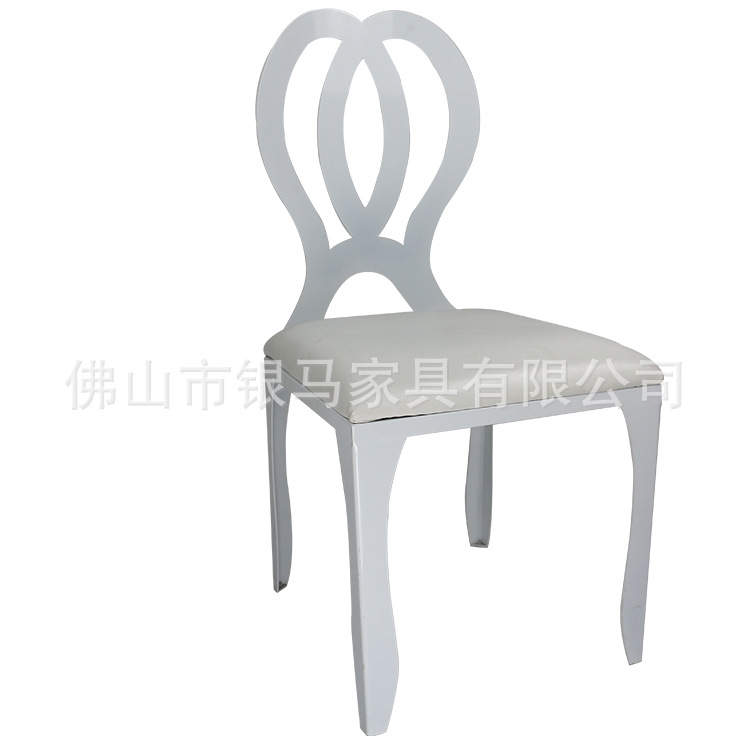 Fábrica al por mayor Hotel banquete boda comedor silla boda galvanoplastia Silla de acero inoxidable Bolsa De Oro suave Silla de comedor de cuero
