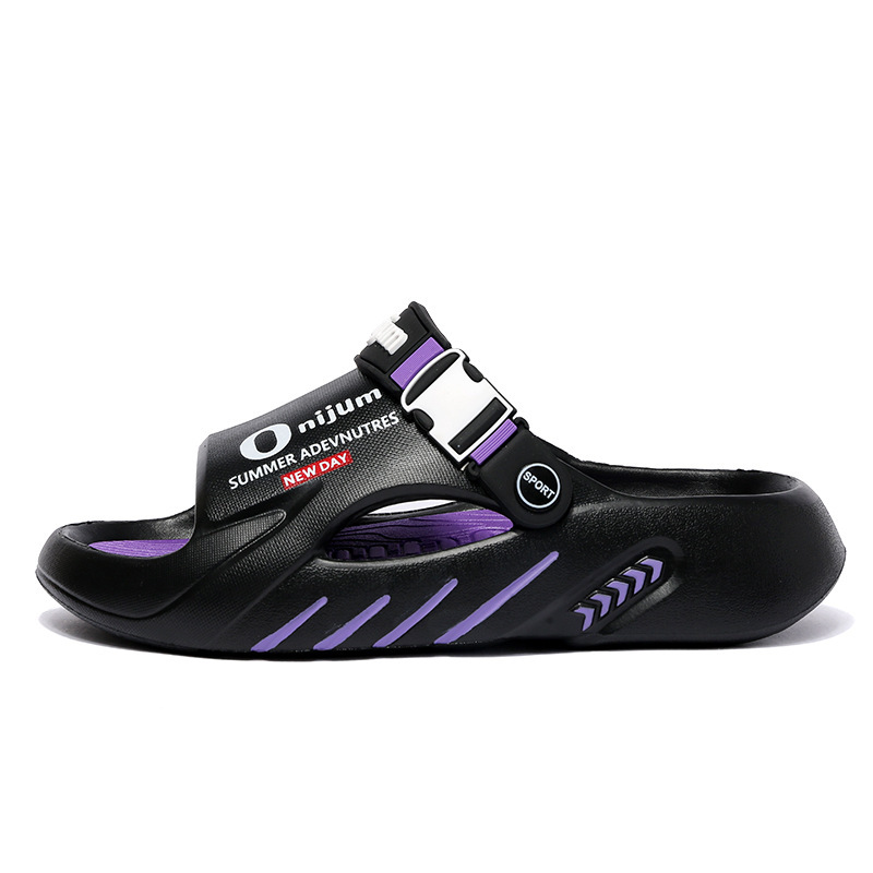 Sandalias para hombres 2024 verano nuevo aumento de altura amortiguación sensación de pisar mierda puede nadar antideslizante ligero al aire libre sandallas