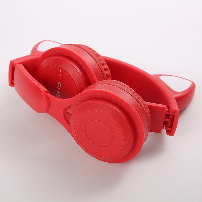 Auriculares MZ08M transfronterizos orejas de gato auriculares emisores de luz auriculares Bluetooth dibujos animados estudiante niños auriculares inalámbricos