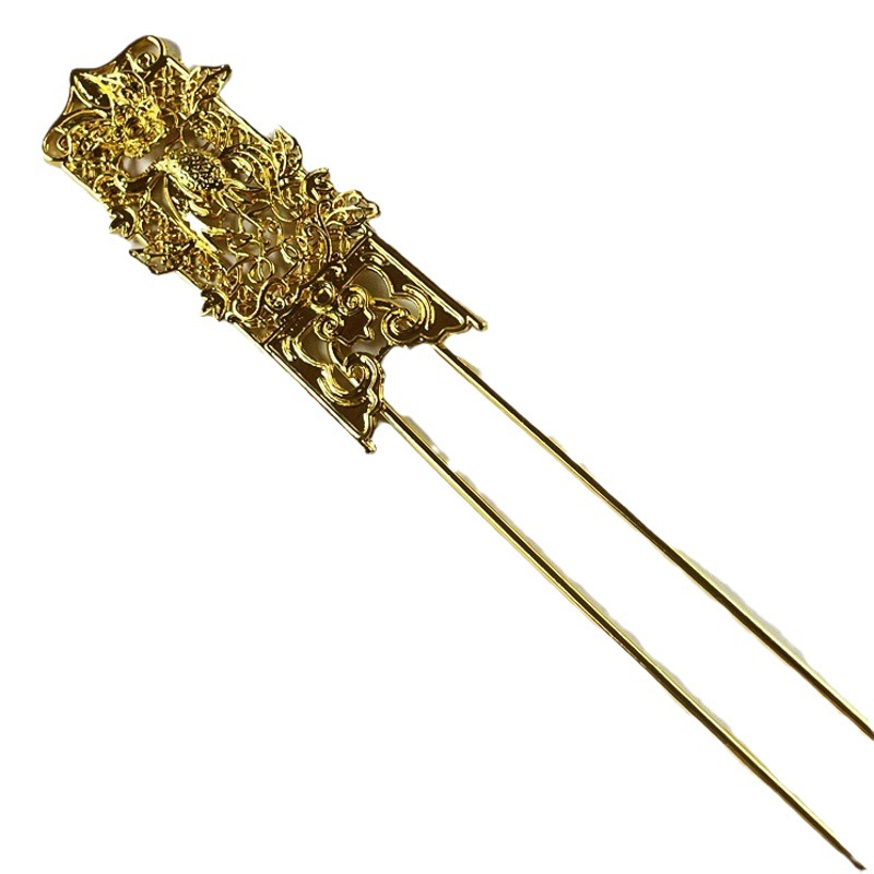DIY accessories antique hairpin imitation silk Phoenix Peacock hair fork handmade hair accessories manufacturers wholesale