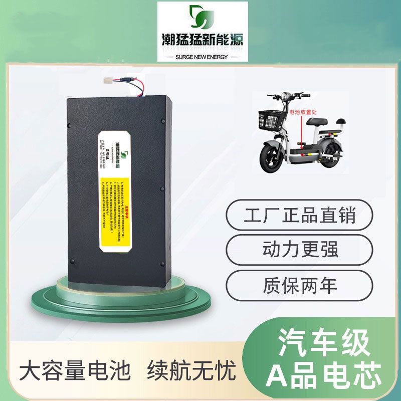 48V12Ah15Ah电动车锂电池大容量爱玛台铃绿源新日多款通用锂电池