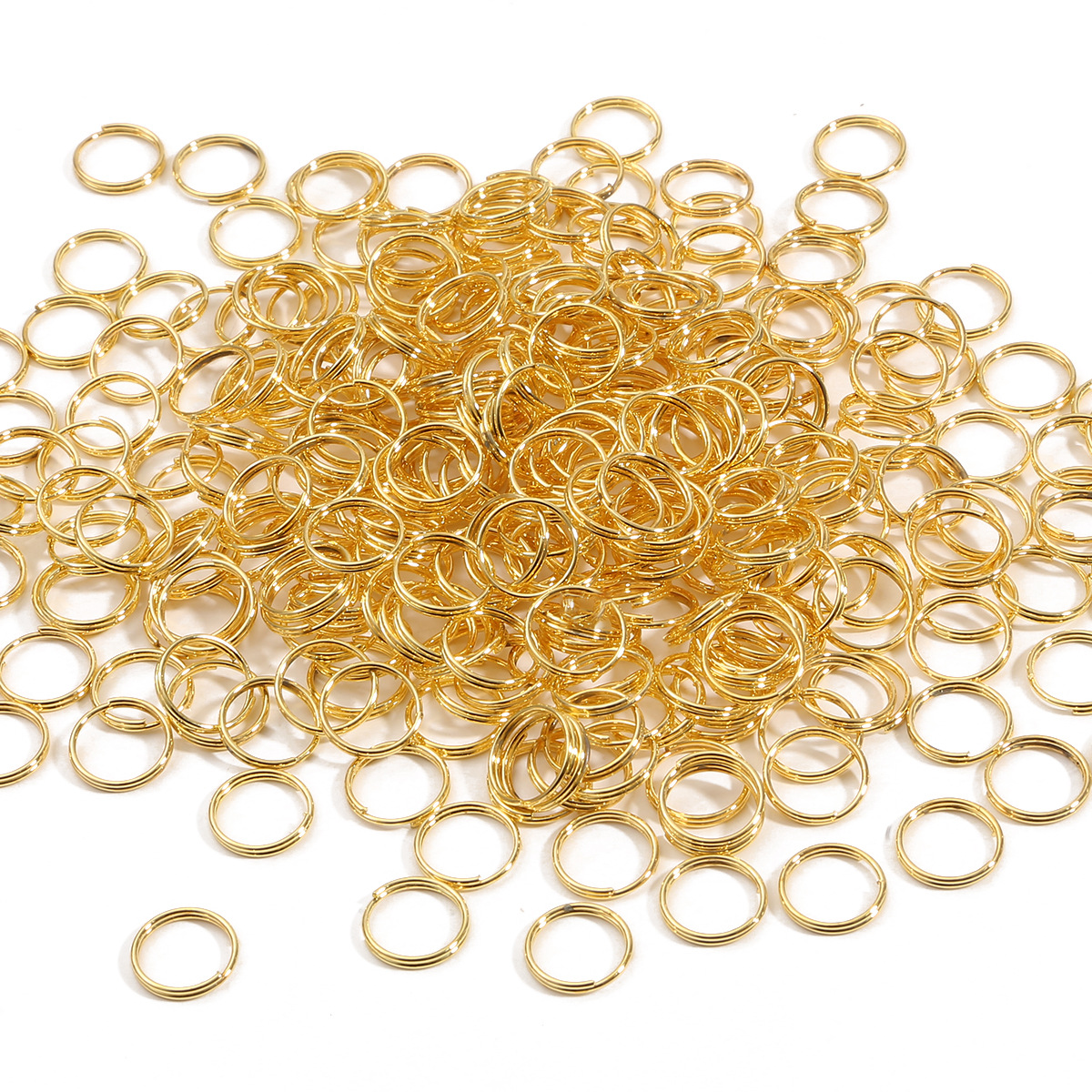 500 anillos de conexión de anillo abierto de doble anillo de hierro bricolaje hecho a mano horquilla llavero accesorios de oreja materiales