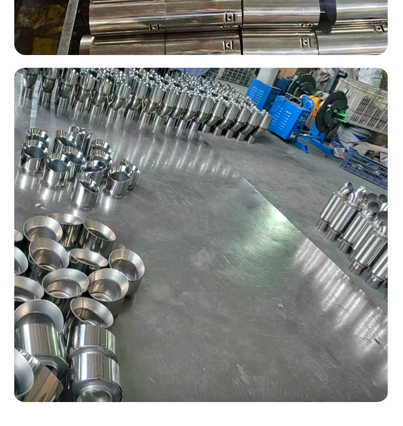 Suitable for golf sandblasted mesh silencer tailpipe, car modification AK stainless steel exhaust tip