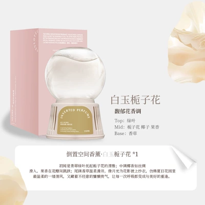Upside-Down Fragrance Diffuser for Bedroom, Car Perfume Aromatherapy - white-jade-gardenia-250ml-color-box-250ml