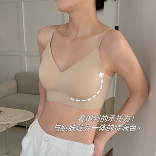 无痕大露背内衣女粉底液隐形美背文胸小胸不空杯聚拢透气夏季薄款