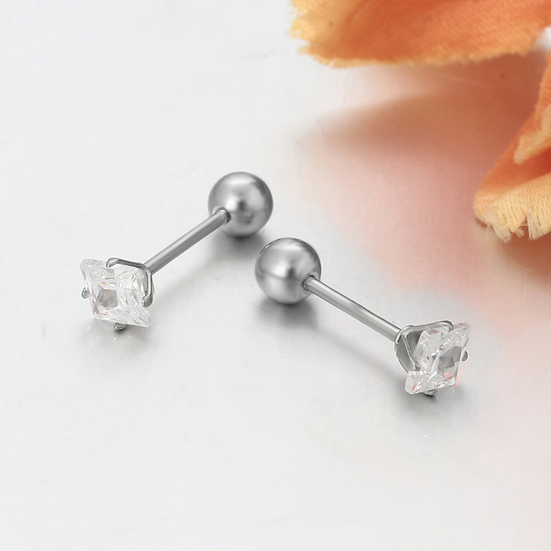 Xuping geometría cuadrada de acero inoxidable simple transfronterizo europeo y americano diario fácil de montar auriculares fuente fábrica al por mayor mujeres
